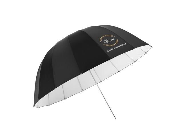 Glow Easy Lock Medium Deep White Fiberglass Umbrella (41')