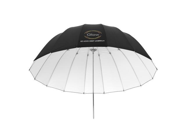 Glow Easy Lock Medium Deep White Fiberglass Umbrella (41')