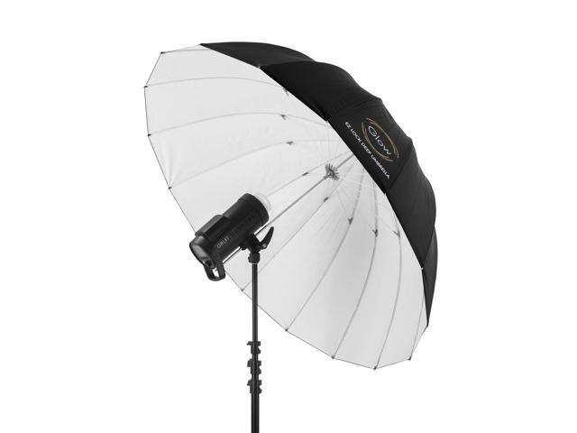 Glow Easy Lock Large Deep White Fiberglass Umbrella (51')