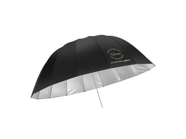 Glow Easy Lock X-Large Deep Silver Fiberglass Umbrella (65')