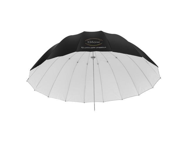 Glow Easy Lock X-Large Deep White Fiberglass Umbrella (65')