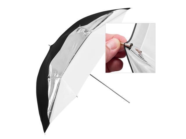 Glow 40' White Umbrella with Removable Silver/Black Layer