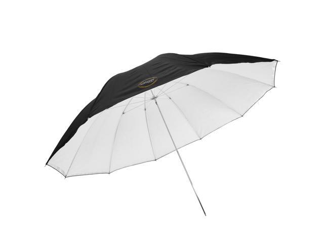 Glow 60' White Parabolic Umbrella with Removable Silver/Black Layer