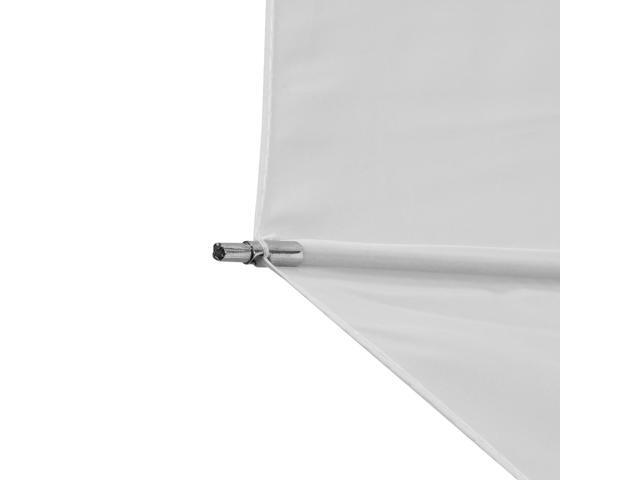 Glow 60' White Parabolic Umbrella with Removable Silver/Black Layer