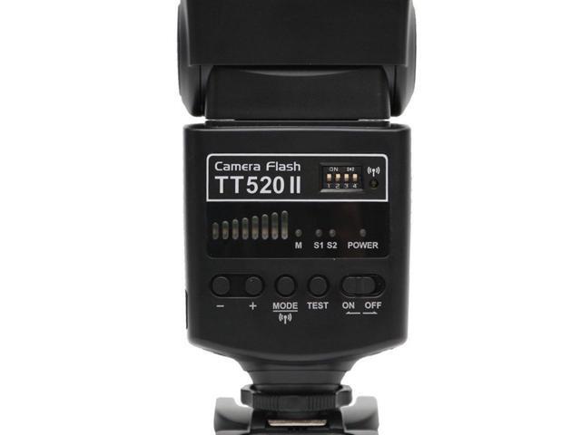 Godox Thinklite TT520II Flash for Canon, Nikon, Pentax, Olympus and Panasonic DSLR Cameras, 433MHz Wireless Transmission, 33m at ISO 100 Guide Number