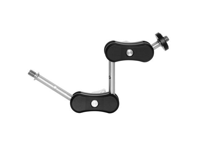 3Pod Adjustable Articulating Magic Arm with Double 1/4'x20 Threads, Black/Silver