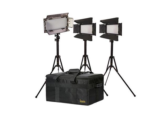 Ikan IBK23150-v3 Small Interview Dual Color Kit with 2xiLED312-V2 and 1xIB508-V2 (Black)