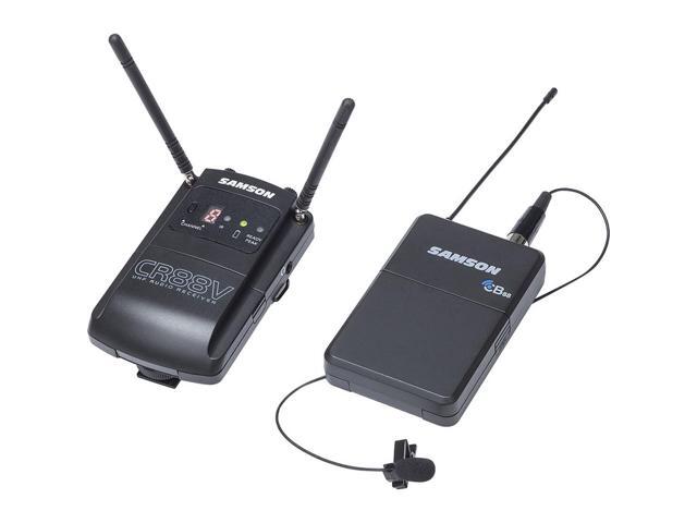 Samson Concert 88 Camera Frequency-Agile UHF Wireless Lavalier Microphone System, D: 542 to 566 MHz