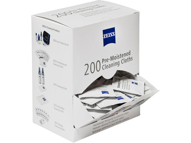 Zeiss Pre-Moistened Cleaning Cloth, Box of 200 #2203-468