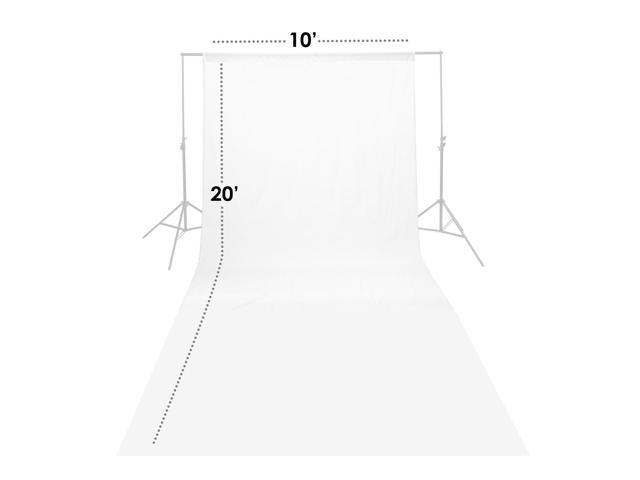 Glow Muslin Backdrop - 10x20' (White)