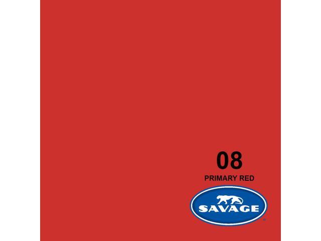 Savage Widetone Seamless Background Paper, 26' wide x 36', Primary Red, #8