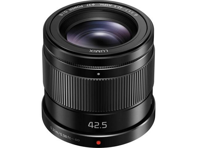 Panasonic LUMIX G 42.5mm f/1.7 Aspherical Lens for Micro Four Thirds, Bundle with 37mm UV Filter, Flex Lens Shade, Lens Wrap, Cleaning Kit, Lens...