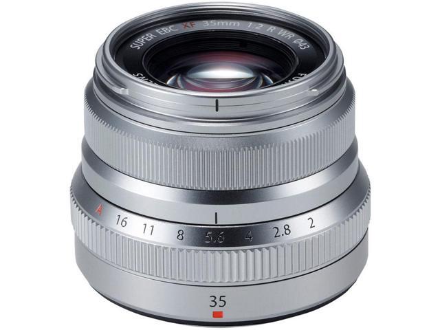 Fujifilm XF 35mm F/2 R WR Lens, Silver With Free Mac Accessory Bundle