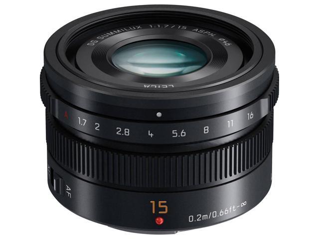 Panasonic Lumix G Leica DG Summilux 15mm f/1.7 Asph Lens for Micro Four Thirds, Black, Bundle w/Bower 46mm Filter Kit, ProOptic 46mm Filter Kit,...