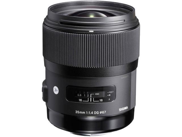 Sigma 35mm f/1.4 DG HSM ART Lens for Nikon F, Bundle with 67mm Filter Kit, Flex Lens Shade, Cleaning Kit, Cleaner, Cap Tether, PC Software Kit