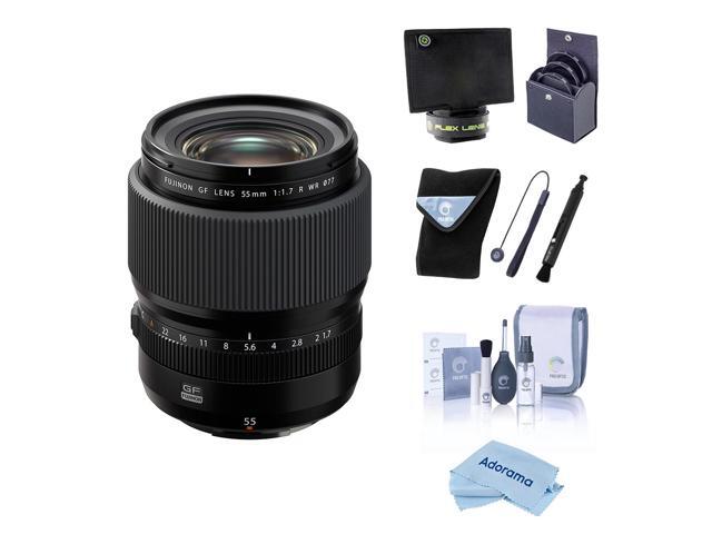 Fujifilm Fujinon GF 55mm f/1.7 R WR Lens, Bundle with Included Value