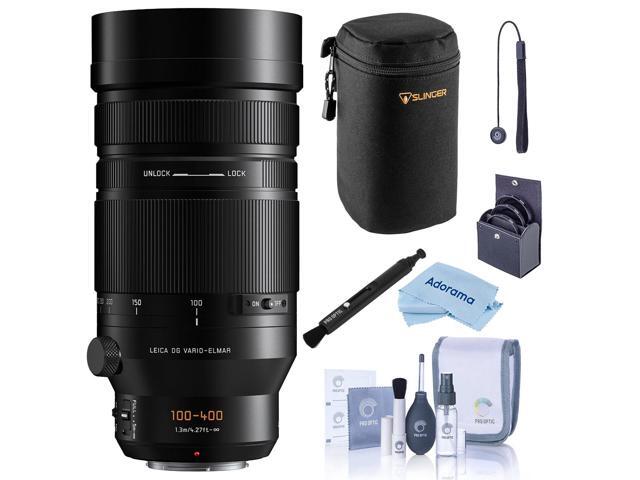 Panasonic Leica DG Vario-Elmarit 100-400mm f/4.0-6.3 II ASPH Lens, Bundle with Large Lens Case, 72mm Filter Kit, Lens Pen Lens Cleaner, Cleaning...