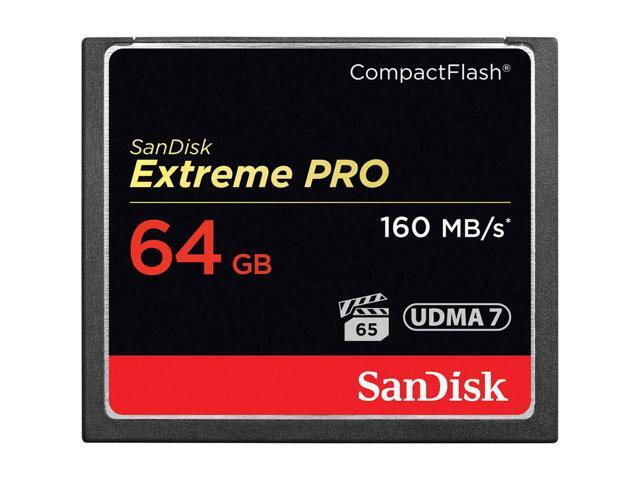 SanDisk 64GB Extreme PRO CompactFlash Card - with SanDisk 64GB Extreme PRO UHS-I U3 SDXC Memory Card