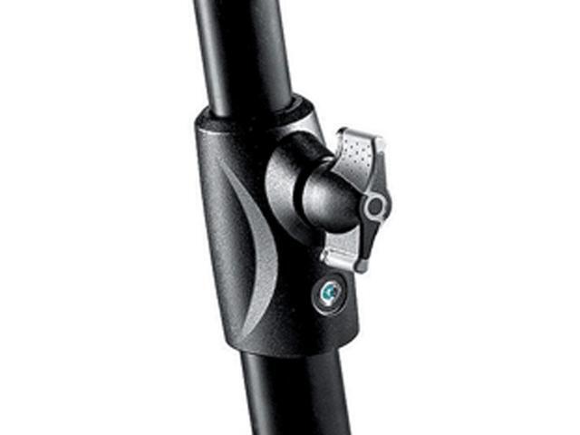Manfrotto 1005BAC 107' Air Cushioned Aluminum Ranker Light Stand with 3-Sections & 2 Risers, Black