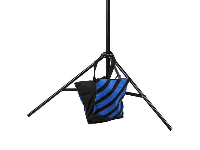 Flashpoint Empty Saddle Sandbag, Water-Resistant Cordura Nylon - (27 lb Capacity, Blue & Black Stripes)