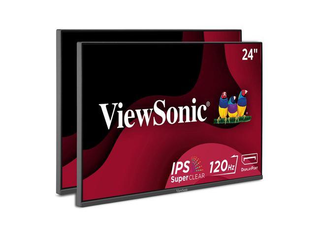 ViewSonic - VA2456A-MHD_H2 Dual Monitor Pack Head-Only 1080p IPS Frameless Monitors with 120Hz, VESA Mountable, HDMI, DP - Black - image 12