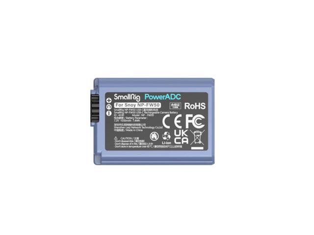 SmallRig USB-C Rechargeable Camera Battery for Sony NP-FW50 4330