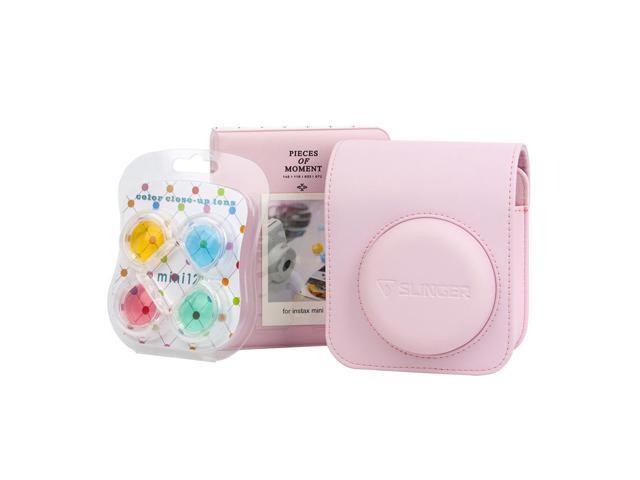 Fujifilm Fujifilm Instax Mini 12 Instant Film Camera, Blossom Pink Bundle with Instax Mini Custom Case, Accessory Kit and Daylight Film, Twin Pack...
