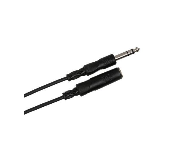 Hosa 2x Stereo 1/4' Female Phone to 1/4' Male Phone TRS Headphone Cable, 25'