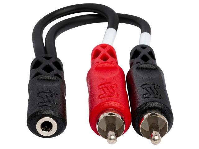 Hosa Technology Hosa YMR-197 3.5 mm TRSF to Dual RCA Stereo Breakout Cable