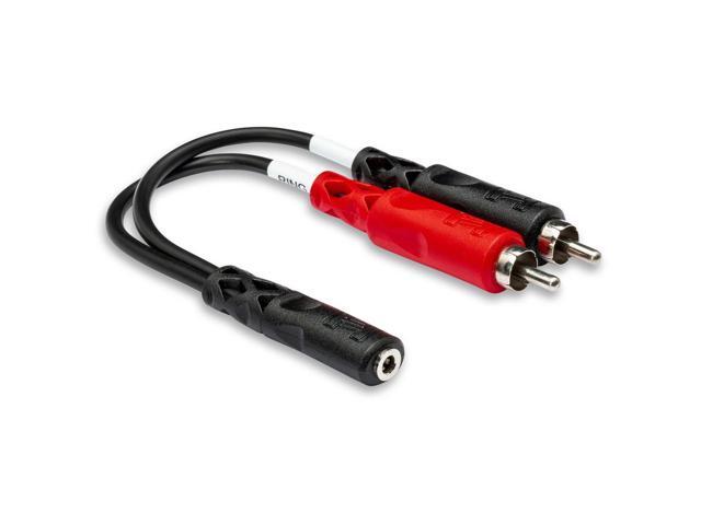Hosa Technology Hosa YMR-197 3.5 mm TRSF to Dual RCA Stereo Breakout Cable