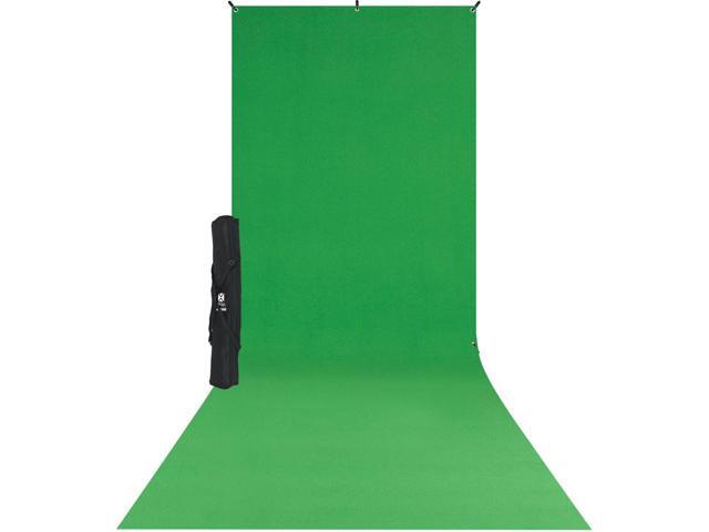 Westcott 5x12' X-Drop Wrinkle-Resistant Backdrop Kit, Chroma-Key Green Sweep
