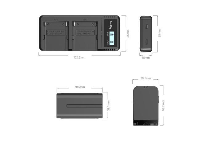 SmallRig Battery and Charger Kit for Sony NP-F970 3823