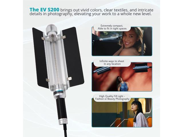 Flashpoint AD-S200 Stick Flash Head for Godox AD200/AD200Pro, or eVOLV 200/Pro Portable Handheld Stick Flash Head with 360 degree Transparent Flash...
