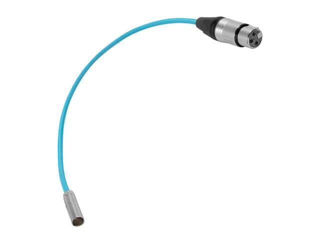 Kondor Blue 3' Mini XLR Male to XLR Female Audio Cable for BMPCC 6K Pro and C70 Camera, Blue
