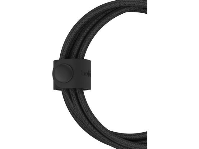 Belkin BoostCharge Pro 5' 60W 2-In-1 Braided USB-C and Lightning Cable, Black