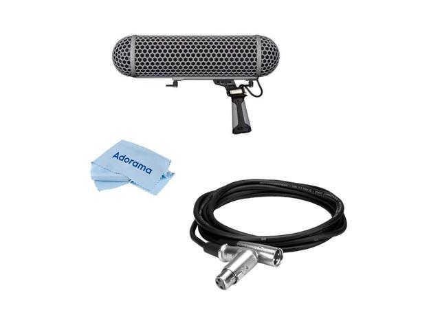 Rode Blimp, Windshield / Shock Mount for NTG-1, NTG-2, NTG-3 Microphones - With XLRF-XLRM Balanced Cable, 20', Fiber Optic Cloth