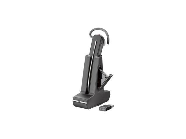 Poly SAVI 8200 UC 8245 Headset - Mono, Stereo - USB Type A - Wireless - DECT - 449.5 ft - 32 Ohm - 20 Hz - 20 kHz - Over-the-ear - Monaural -...