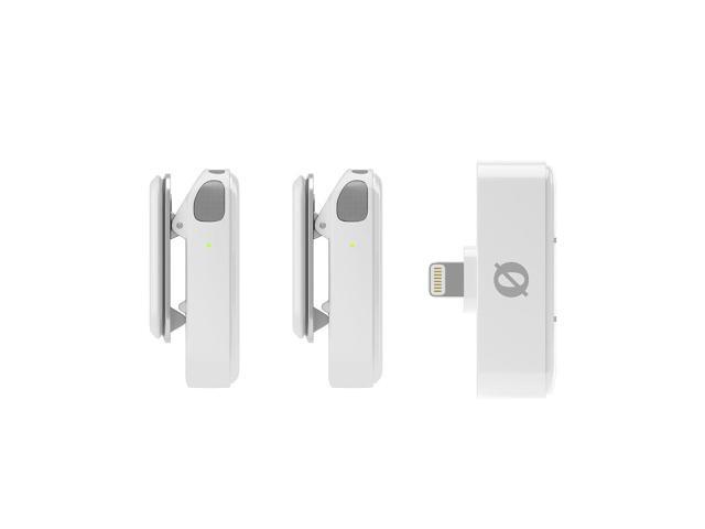 Rode Wireless Micro Ultra-Compact 2-Person Digital Wireless Microphone System with Lightning Connector, White, Bundle with Wall Charger
