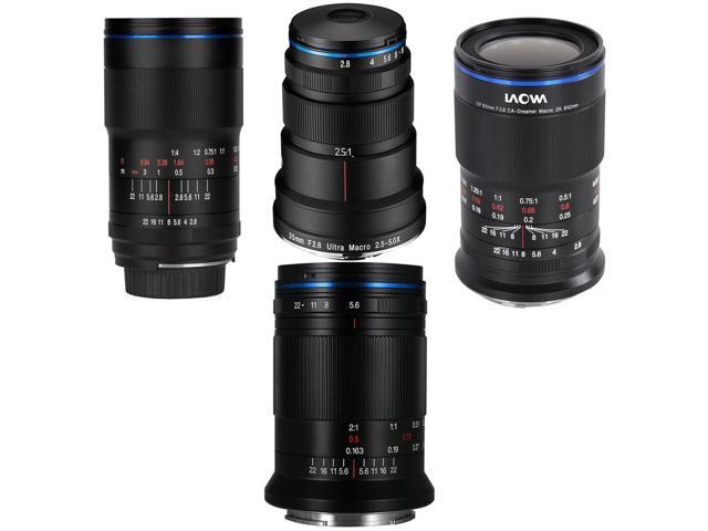 Venus Laowa 25mm, 65mm, 100mm f/2.8, 85mm f/5.6 Ultra Macro Lens Kit for Sony FE