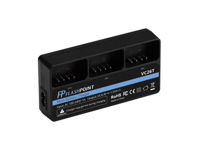 Flashpoint VC26T Multi Battery Charger for the VB-26 V1 / Zoom Li-on Battery