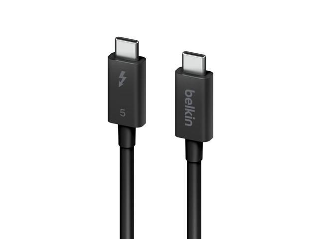 Belkin - 3.3ft USB-C Thunderbolt 5 Cable w/ 240W Power Delivery, Bandwidth Boost Up to 120Gbps, and 4K UHD Display Resolution - Black - image 4
