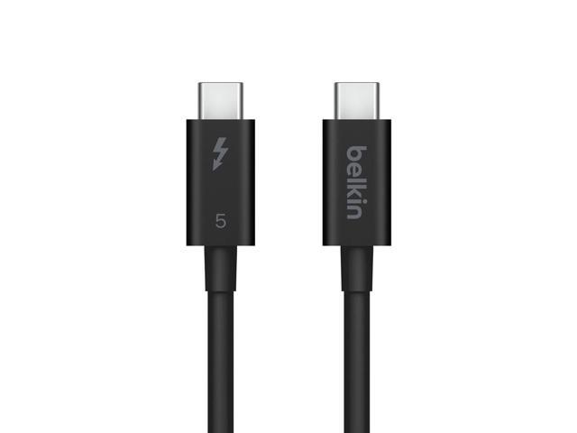 Belkin - 3.3ft USB-C Thunderbolt 5 Cable w/ 240W Power Delivery, Bandwidth Boost Up to 120Gbps, and 4K UHD Display Resolution - Black - image 6