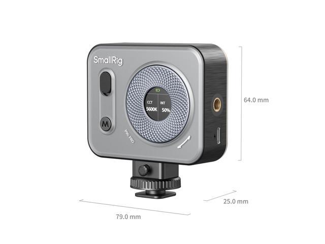 SmallRig Vibe P96 Pro 5W Bi-Color Mini LED Video Light, Black