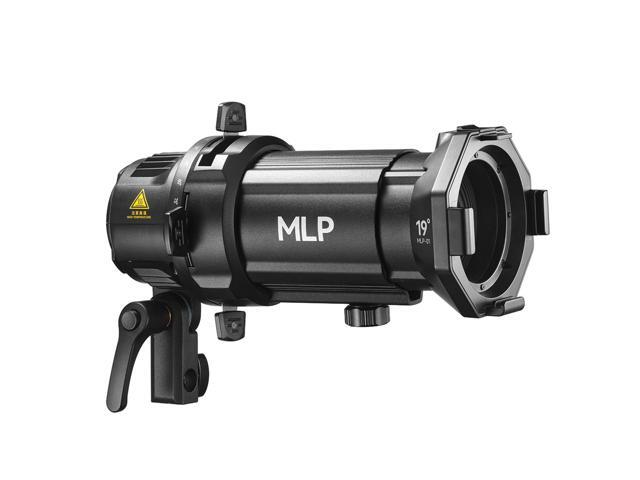 Godox Projection Attachment with 19 Degree Interchangeable Lens for ML30 and ML60 LED Lights, Black