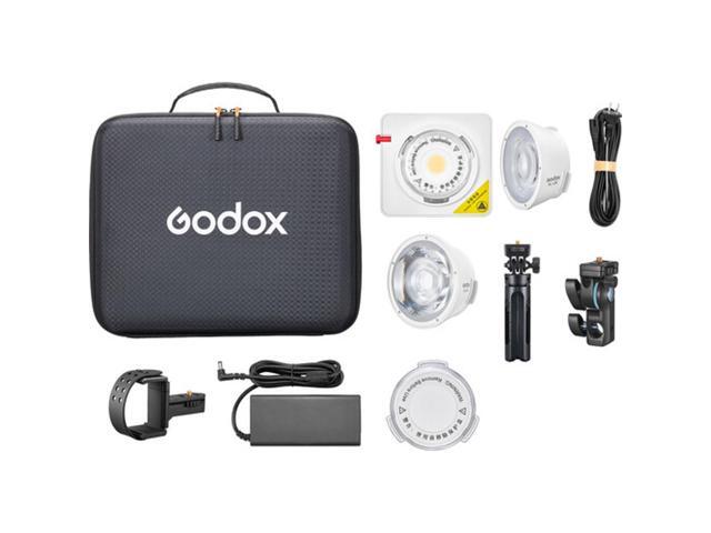 Godox ML100Bi Bi-Color Portable LED Light (15 & 36 Lens & Power Bank Holder Kit)