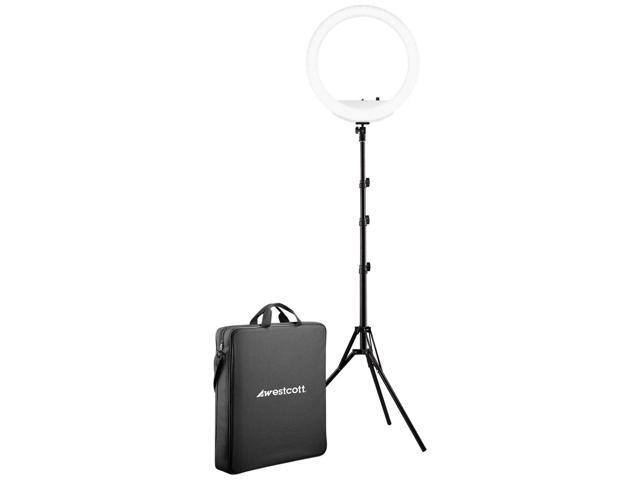 Westcott 18' Bi-Color LED Ring Light Kit with Batteries & Stand - With Extra Light Stand