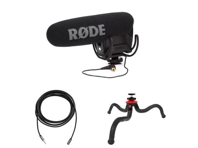 Rode Microphones VideoMic Pro R Cardioid CondenserMicrophone with Rycote Lyre Shock Mount for Camcorders, DSLRs and Portable Audio Recorders - With...