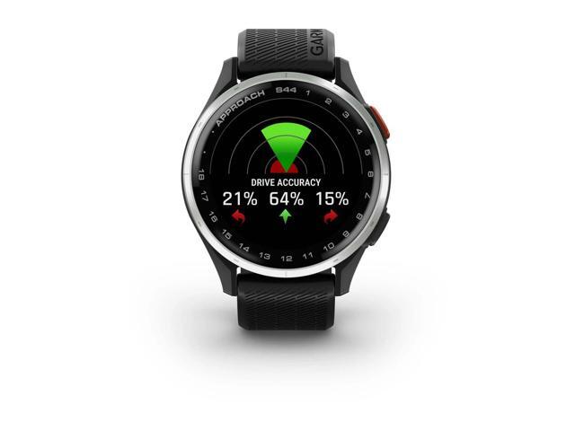 Garmin - Approach S44 GPS Smartwatch 43mm Anodized Aluminum - Silver Aluminum Bezel with Black Silicone Band - (2025) - image 4