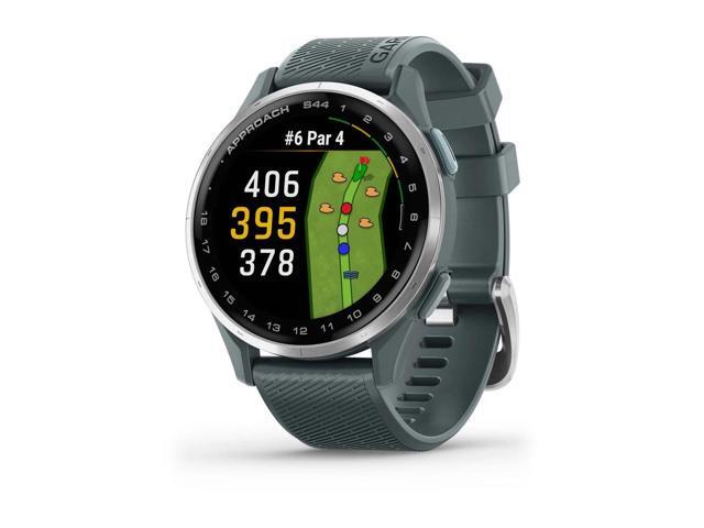 Garmin - Approach S44 GPS Smartwatch 43mm Anodized Aluminum - Silver Aluminum Bezel with Twilight Silicone Band - (2025) - image 9