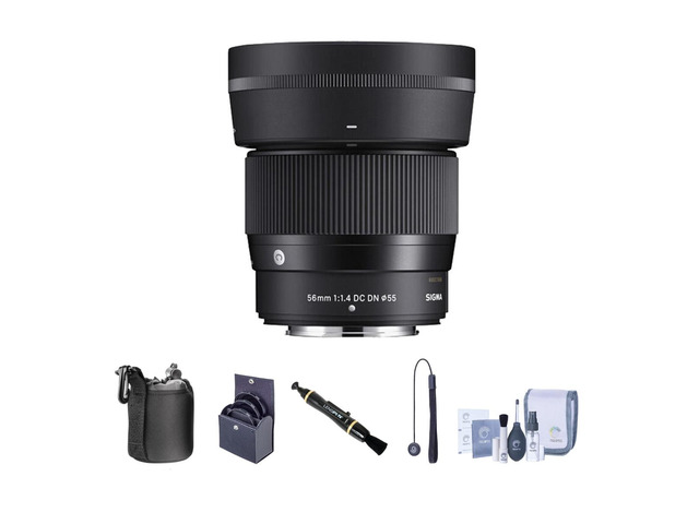 Sigma 56mm f/1.4 DC DN Contemporary Lens for Nikon Z with Essential Kit